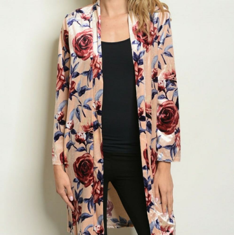 Peach Rose Cardigan